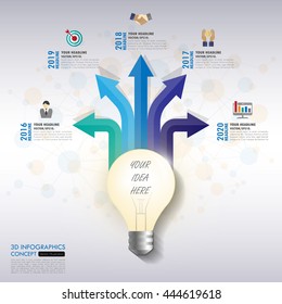 Design business concept timeline. vector template background.