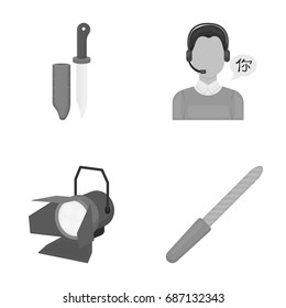 design, business, hunting and other web icon in monochrome style.nail file, tool, cosmetics, icons in set collection.