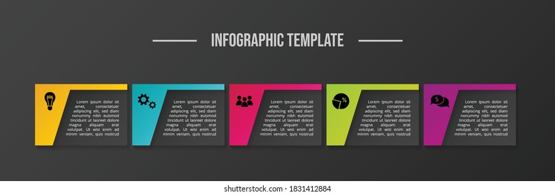 Design of business infographic template. Vector