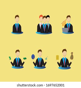 Design business men for business icons.