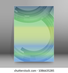 Design business presentation template. Glow light effect on colors background. Vector illustration for financial infographics, number banners, charts and graphs background, graphs and tables. EPS 10