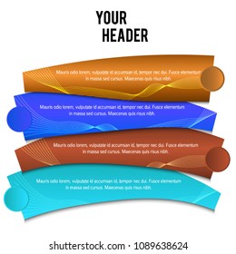 Design business presentation template. Vector illustration for technology infographics, number banners, charts and graphs or powerpoint background, graphs and tables. EPS 10