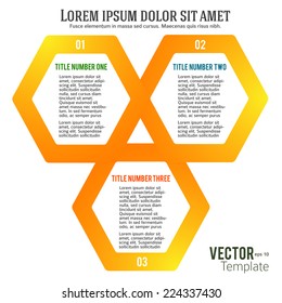 Design business presentation template. Vector illustration for technology infographics / number banners / charts and graphs or powerpoint background/ graphs and tables. EPS 10 