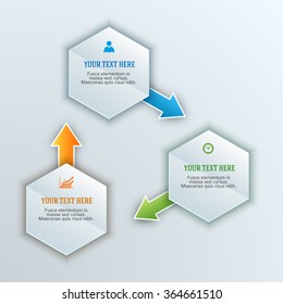 Design business presentation template. Vector illustration for technology infographics, number banners, charts and graphs or powerpoint background, graphs and tables. EPS 10