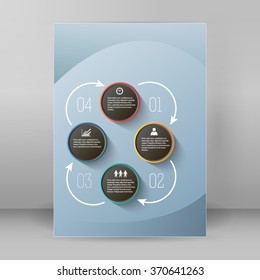 Design business presentation template. Vector illustration for technology infographics, number banners, charts and graphs or powerpoint background, graphs and tables. EPS 10