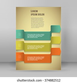 Design business presentation template. Vector illustration for technology infographics, number banners, charts and graphs or powerpoint background, graphs and tables. EPS 10