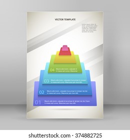 Design business presentation template. Vector illustration for technology infographics, number banners, charts and graphs or powerpoint background, graphs and tables. EPS 10