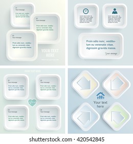 Design business presentation template. Vector illustration for technology infographics, number banners, charts and graphs or powerpoint background, graphs and tables. EPS 10
