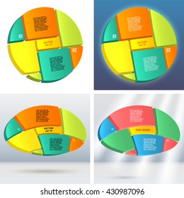 Design business presentation template. Vector illustration for technology infographics, number banners, charts and graphs or powerpoint background, graphs and tables. EPS 10
