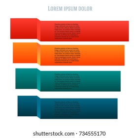 Design business presentation template. Vector illustration for technology infographics, number banners, charts and graphs or powerpoint background, graphs and tables. EPS 10