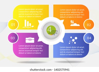 Design Business template 4 options or steps infographic chart element with place date for presentations,Creative marketing icons concept for infographic,Vector EPS10.
