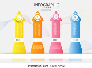 Design Business template 4 options or steps infographic chart element with place date for presentations,Creative marketing icons concept for infographic,Vector EPS10.