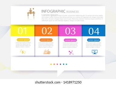 Design Business template 4 options or steps infographic chart element with place date for presentations,Creative marketing icons concept for statistic infographic,Vector EPS10.