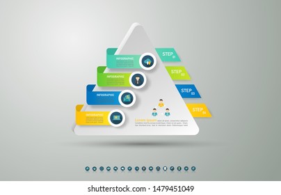 Design Business template 4 options or steps infographic chart element with place date for presentations,Creative marketing icons concept for statistic infographic,Vector EPS10.