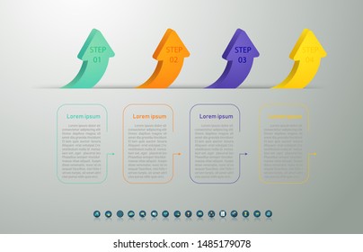 Design Business template 4 options or steps infographic chart element with place date for presentations,Creative marketing icons concept for statistic infographic,Vector EPS10.