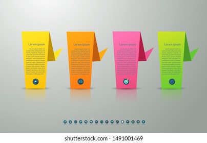 Design Business template 4 options or steps infographic chart element with place date for presentations,Creative marketing icons concept for statistic infographic,Vector EPS10.