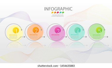 Design Business template 5 options or steps infographic chart element with place date for presentations,Creative marketing icons concept for statistic infographic,Vector EPS10.