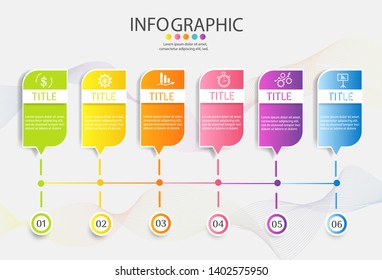 Design Business template 6 options or steps infographic chart element with place date for presentations,Creative marketing icons concept for infographic,Vector EPS10.