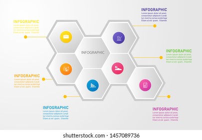 Design Business template 6 options or steps infographic chart element with place date for presentations,Creative marketing icons concept for statistic infographic,Vector EPS10.