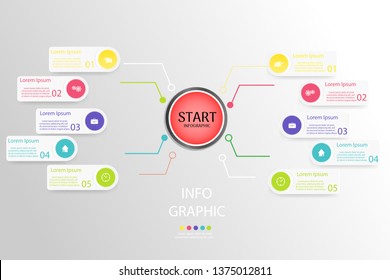 Design Business template  infographic chart element with place date for presentations,Vector EPS10.