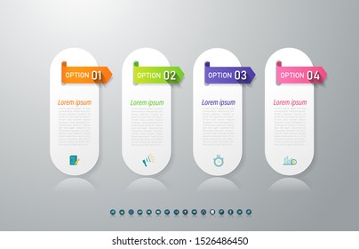 Design Business template infographic chart element with place date for presentations.