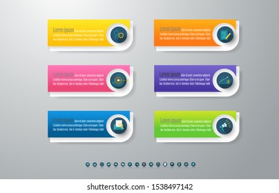 Design Business template infographic chart element with place date for presentations.