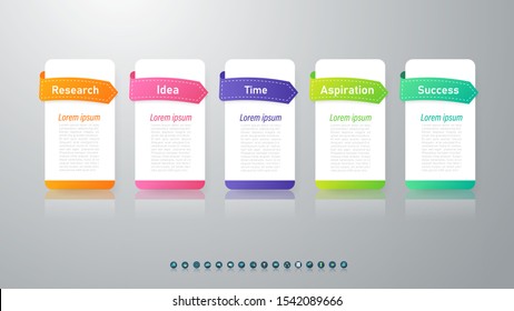 Design Business template infographic chart element with place date for presentations.