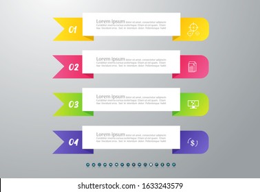 Design Business template infographic chart element with place date for presentations.