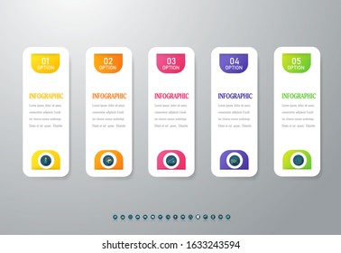 Design Business template infographic chart element with place date for presentations.