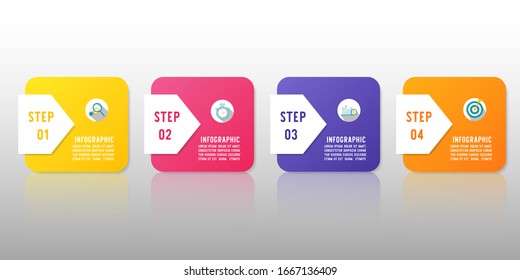 Design Business template infographic chart element with place date for presentations.