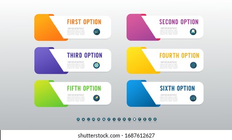 Design Business template infographic chart element with place date for presentations.