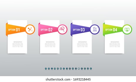Diseño Elemento gráfico gráfico gráfico informativo de plantilla de negocio con fecha de lugar para las presentaciones.