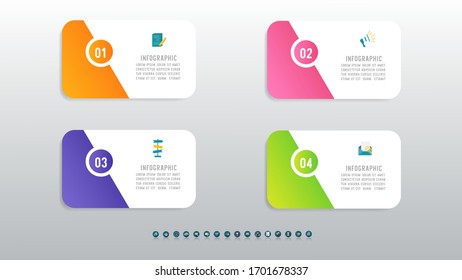 Design Business template infographic chart element with place date for presentations.