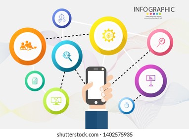 Design Business template options or steps infographic chart element with place date for presentations,Creative marketing icons concept for infographic,Vector EPS10.