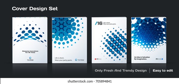 Design of business vector template, abstract brochure