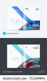 Design of business vector template, brochure