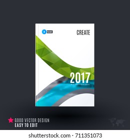 Design of business vector template, brochure, abstract annual report, cover modern layout,