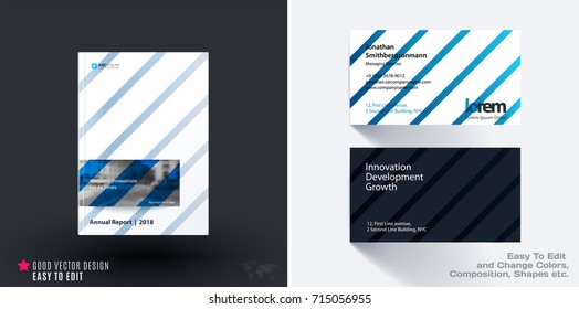 Design of business vector template, brochure, abstract annual report,