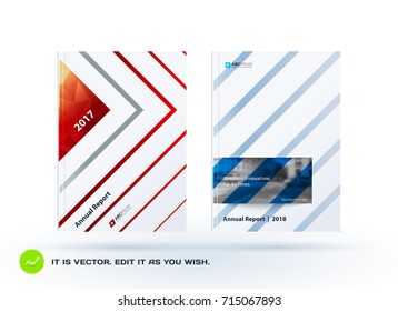 Design of business vector template, brochure, abstract annual report,