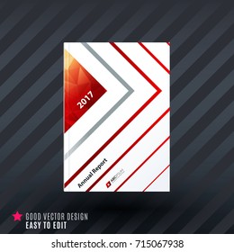 Design of business vector template, brochure, abstract annual report,