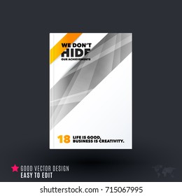 Design of business vector template, brochure, abstract annual report,