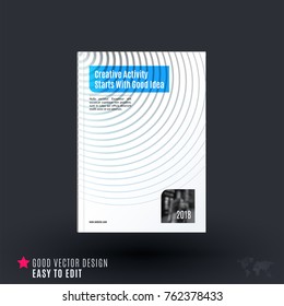 Design of business vector template, brochure