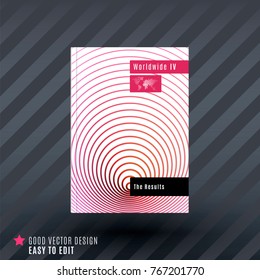 Design of business vector template, brochure