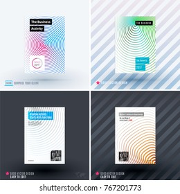 Design of business vector template, brochure