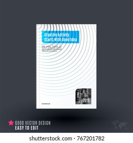 Design of business vector template, brochure