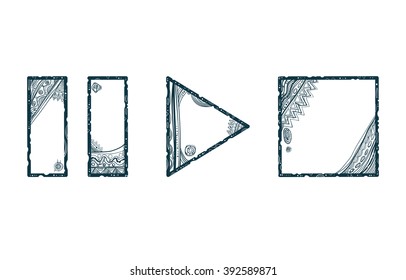 Design buttons: "Play, Stop, Pause".