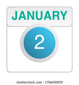 Design calendar icon in trendy style. Daily sign of the calender for web site design, logo, app, UI/UX. Vector illustration symbol of a calendar. Winter January 2