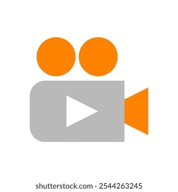 Icono de la cámara de diseño para el cineasta