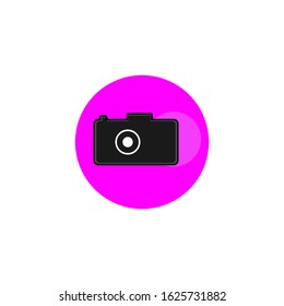 Design a camera icon template on Valentine's Day