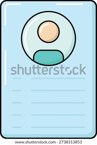 design Candidate Profile illustration icon